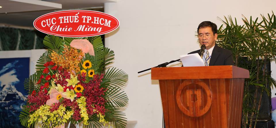 Ông Nguyễn Đức Nghĩa – Chủ nhiệm CLB Đại lý Thuế TP.HCM phát biểu trong Đại Hội