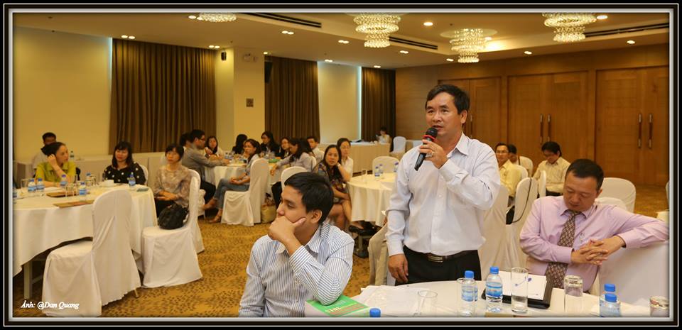 Ông Nguyễn Đức Nghĩa - chủ nhiệm CLB Đại lý thuế Tp. HCM phát biểu trong buổi tọa đàm