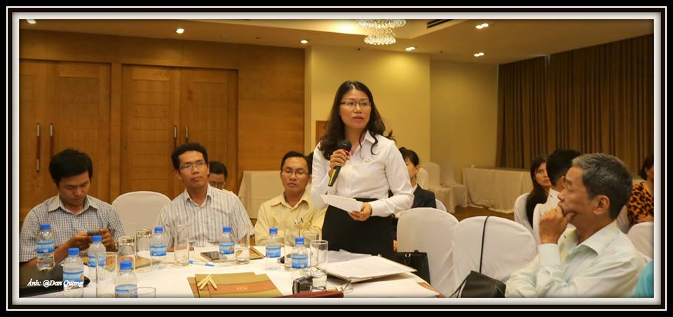 Bà Đồng Thị Như Anh - TGĐ Đại lý thuế VTAX phát biểu trong buổi tọa đàm
