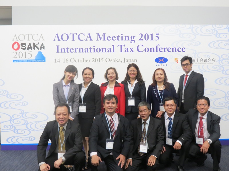 TGĐ VTAX cùng các thành viên CLB Đại lý thuế TP HCM trong hội nghị AOTCA tại Osaka - Japan