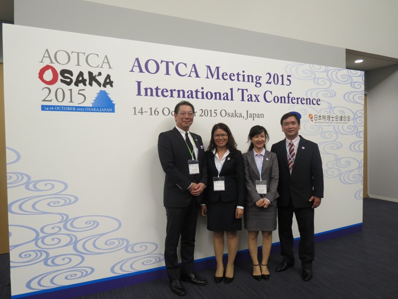 TGĐ VTAX chụp hình lưu niệm trong sự kiện AOTCA Meeting 2015 tại Osaka - Japan
