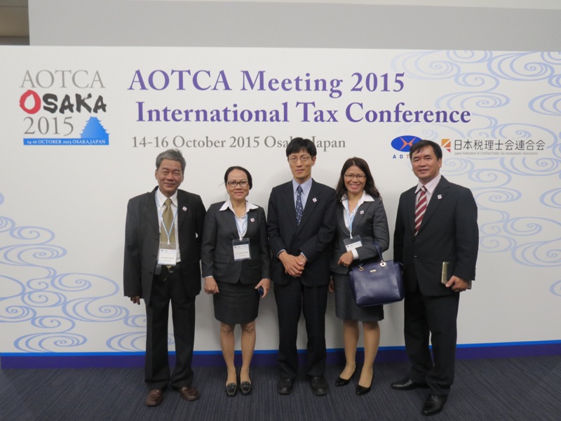 TGĐ VTAX chụp hình lưu niệm trong hội nghị AOTCA Meeting 2015 tại Osaka - Japan